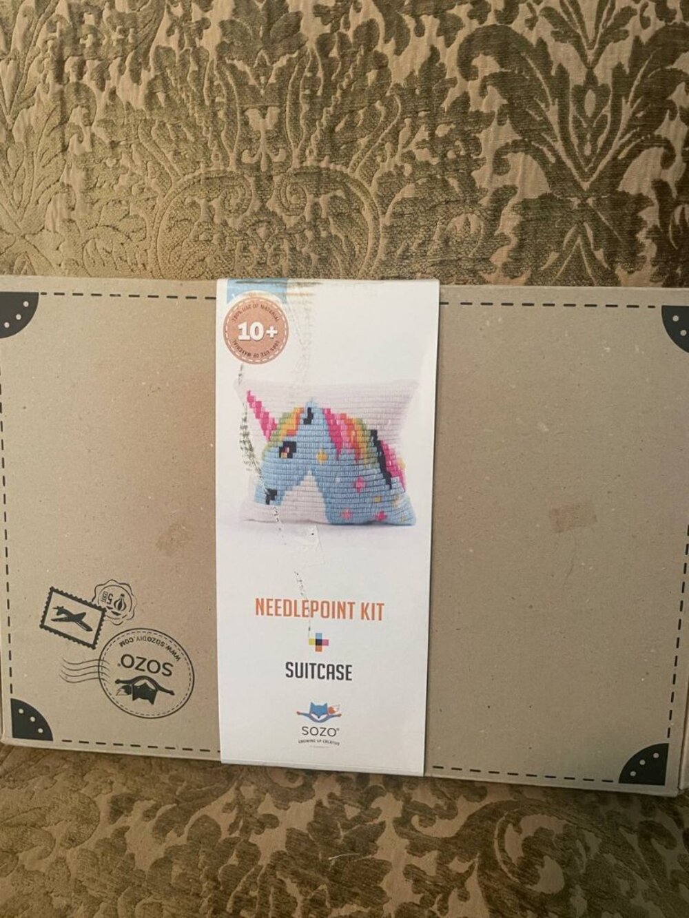 NIP SOZO Unicorn Needlepoint Kit - Adorable Kidcore DIY Craft & Soft Girl Decor